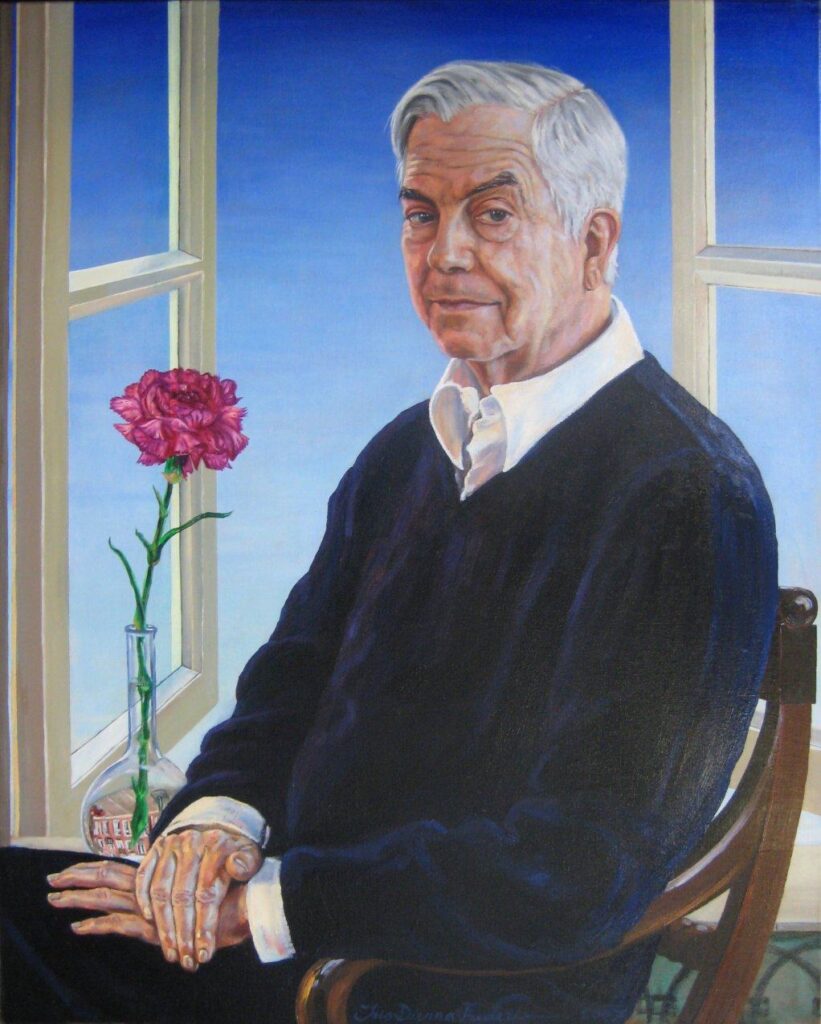 Frits Bolkestein – 100 x 80 cm – olieverf op doek – 2007 – collectie 2e kamerfractie VVD
