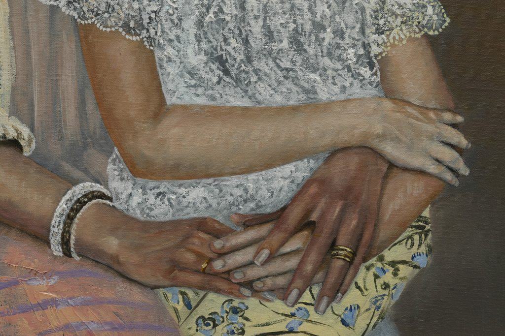 familieportret handen groot