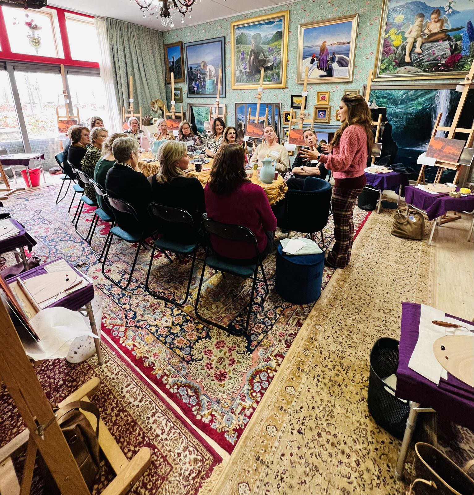 Sfeerbeeld van een Iris Frederix masterclass